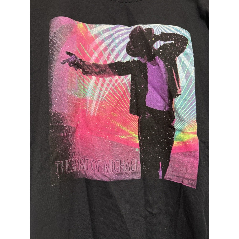 Michael Jackson - "The Spirit Of Michael" - Black Shirt -large Anvil - Picture 2 of 4